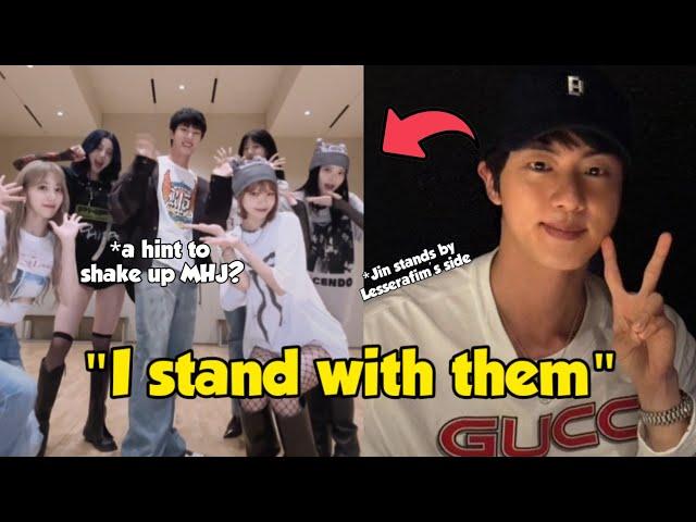 Full of mystery! Jin Dance challenge with Lesserafim is a clue to rebel against MHJ case?