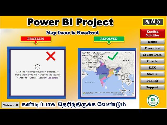 Power BI #58 - Map & Filled Map Issue Resolved