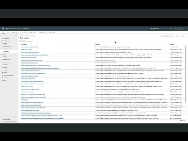 FlexReports - VMware Tanzu CloudHealth