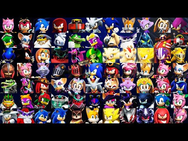 Sonic Forces Speed Battle: All 77 Characters Gameplay