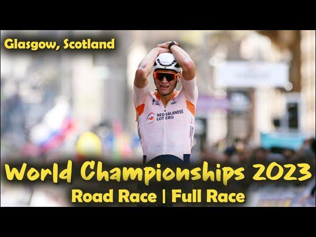 Mathieu Van der Poel wins the Rainbow jersey | World Championships 2023 | Full Race | Road Race