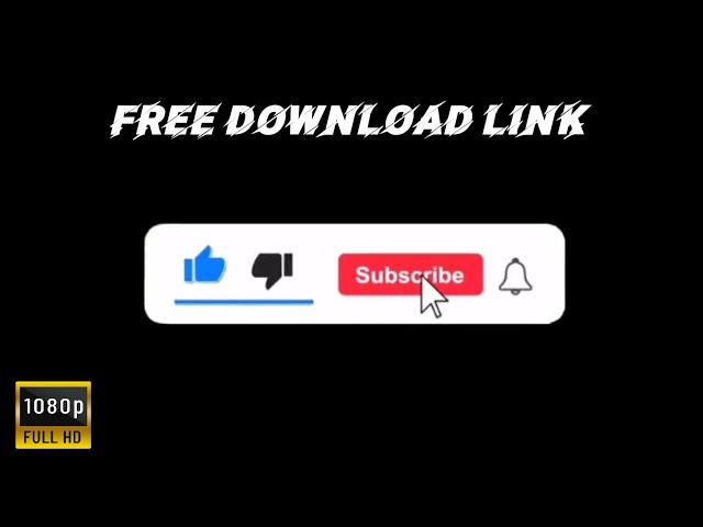 no copyright | black screen subscribe button with sound | Like, subscribe & bell icon