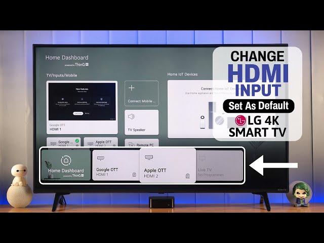 LG Smart TV: How to Change Default HDMI Input Settings! [Switch Source]