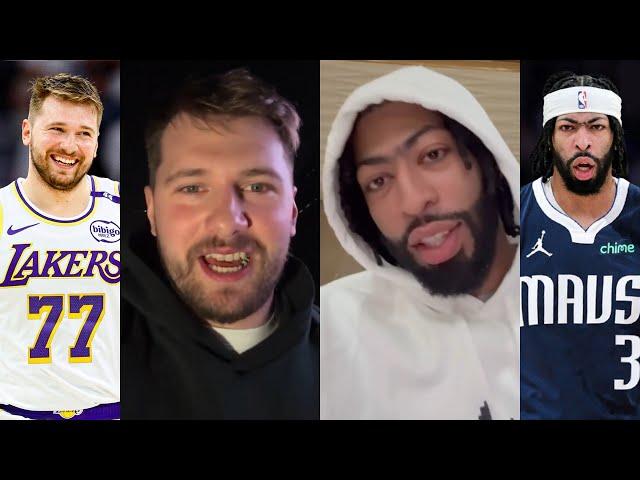 Luka Doncic and Anthony Davis first message to fans of new teams after trade 