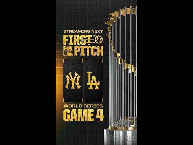 Dodgers vs. Yankees WORLD SERIES Game 4 #FirstPitch cam | FOX SPORTS