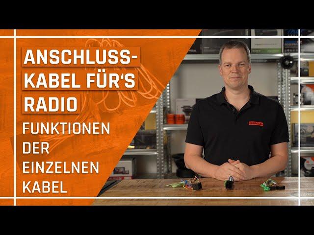 Autoradio Anschlusskabel - Farben und Funktionen