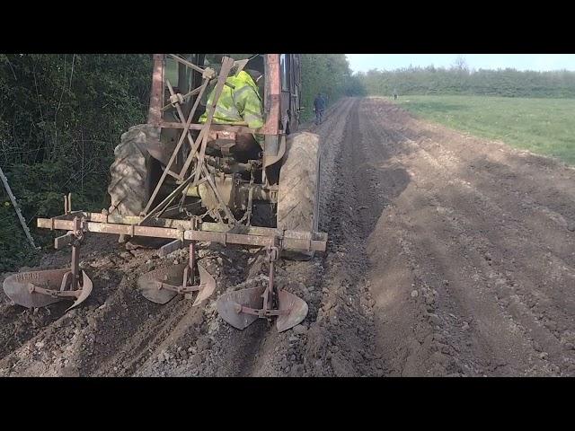 Planting potatoes in Kildare Ireland April 2023 Massey Ferguson 35