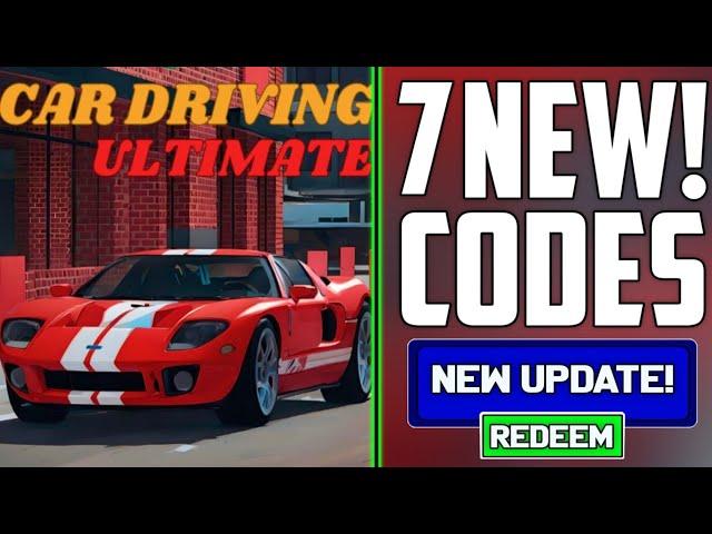 RELEASENEW UPDATE CODES CAR DRIVING ULTIMATE ROBLOX CODES 2024 - CDU CODES