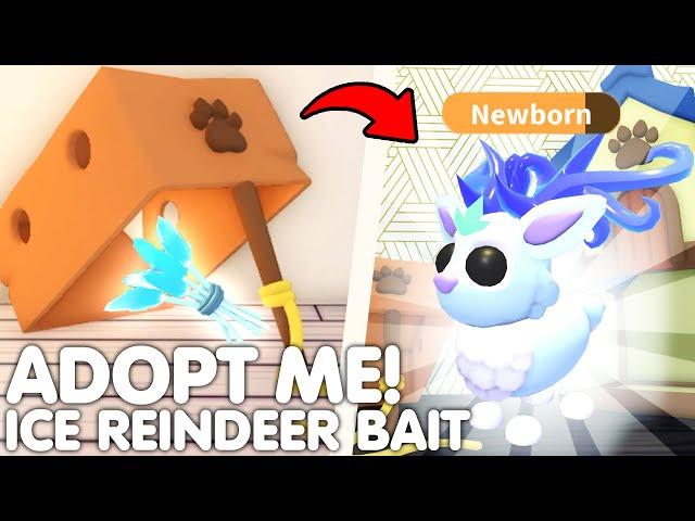 HOW TO LURE IN FREE NEW ICE REINDEER PETS IN ADOPT ME!️FREE NEW CHRISTMAS LURE BAIT! ROBLOX