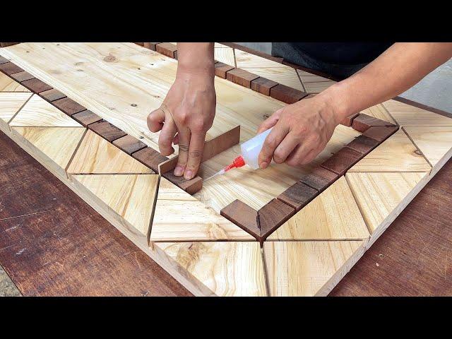 Recycle Pallet Wood Effectively // Make A Super Beautiful Table From Pallet Wood And Epoxy Glue