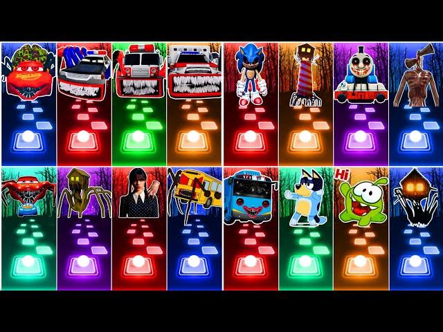 Lightning McQueen Eater & Sonic Exe All Video Megamix  Bus Eater  Siren Head  House Head |Who Win