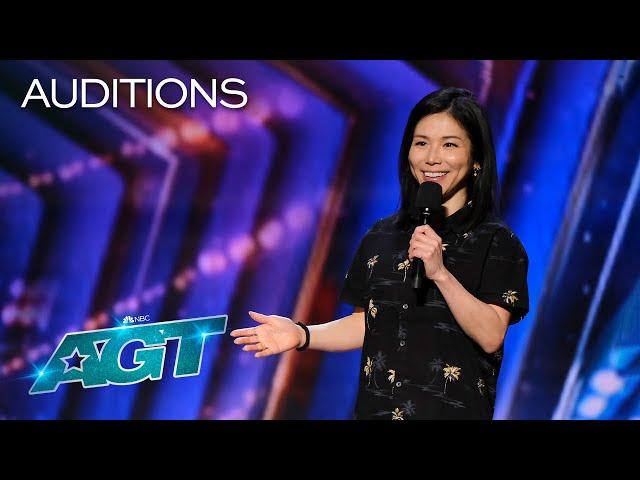 The Judges Call Aiko Tanaka's Audition 'Brilliant and Hilarious' | AGT 2022