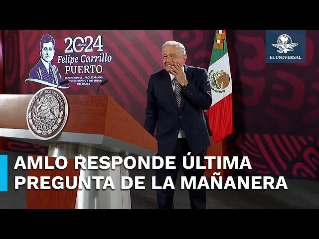 “El pueblo de México es amoroso”: Así respondió AMLO su última pregunta como presidente