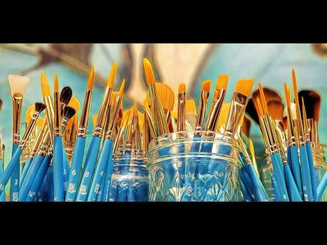 Ultimate Paintbrush Guide! All About Acrylic Painting Brushes! LIVE Q&A