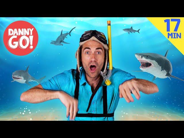 Sharks, Dinosaurs, Balloons + more!  | Dance Along Compilation | Danny Go! Songs for Kids