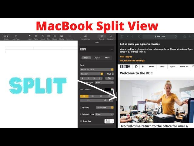 MacBook - How To Use Split Screen - Big Sur