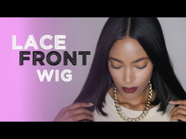 Natural-Looking Middle Part Bob Lace Front Wig Install | Divatress.com | Jasmine Defined