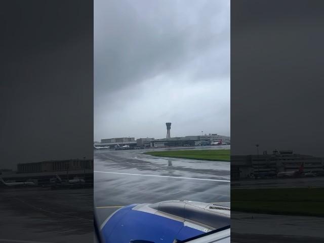 Beautiful Landing at Mumbai Airport in Monsoon Rain. #indigo #mumbai #*#rain #airport #planespotting