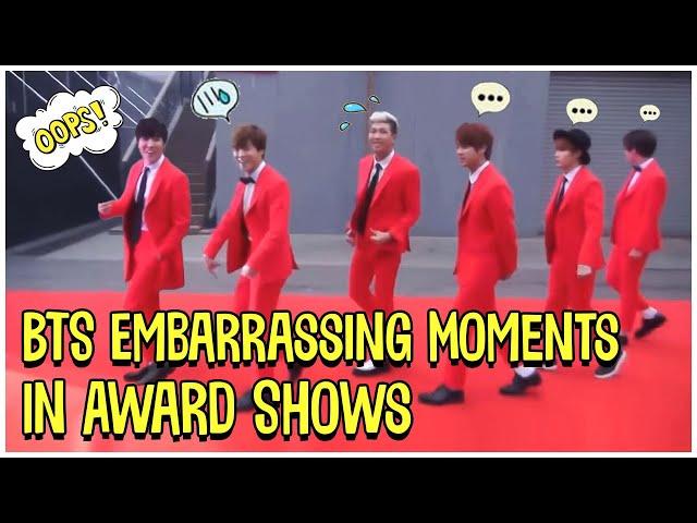 BTS Embarrassing Moments In Award Shows