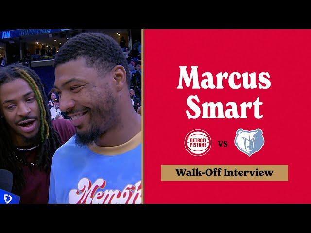 Marcus Smart Walk Off Interview | Grizzlies vs. Pistons