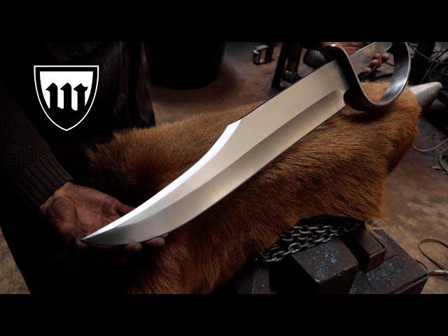 Forging the second largest bowie knife in the world, the complete movie.