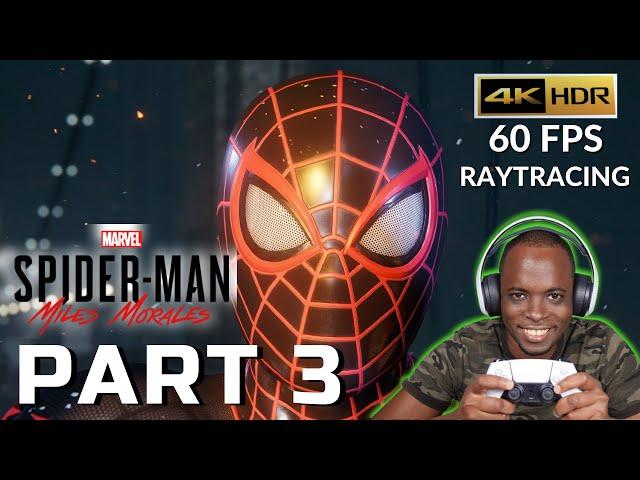 SPIDERMAN MILES MORALES PS5 Gameplay Walkthrough Part 3 - Full Game