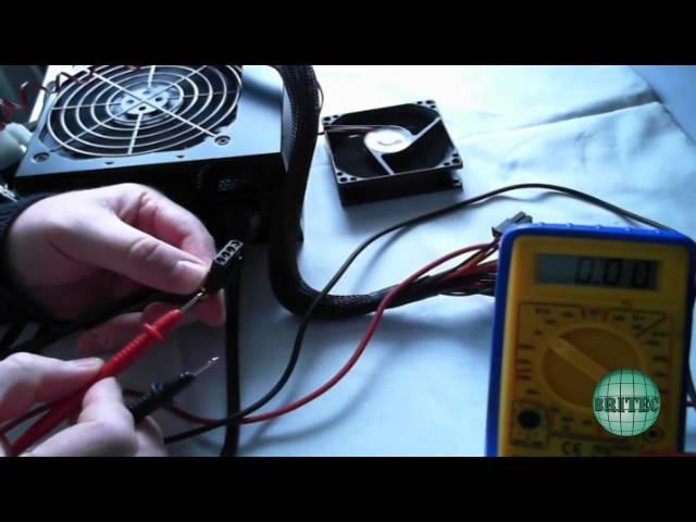 Manually Test a (PSU) Power Supply With a Multimeter by Britec