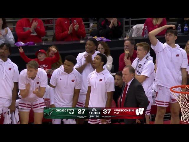 Highlights vs Chicago State || Wisconsin Basketball || November 30, 2024