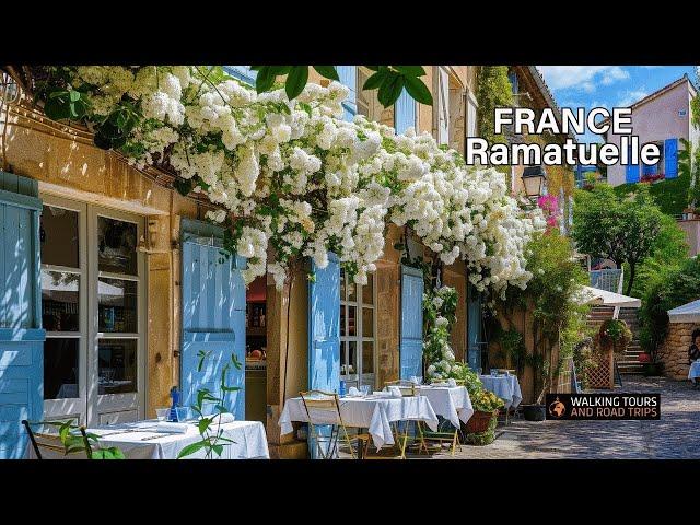 Ramatuelle France  Beautiful French Riviera Village Tour 4k video