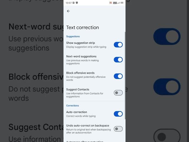 Auto correction || Corrects words while typing || keyboard Settings