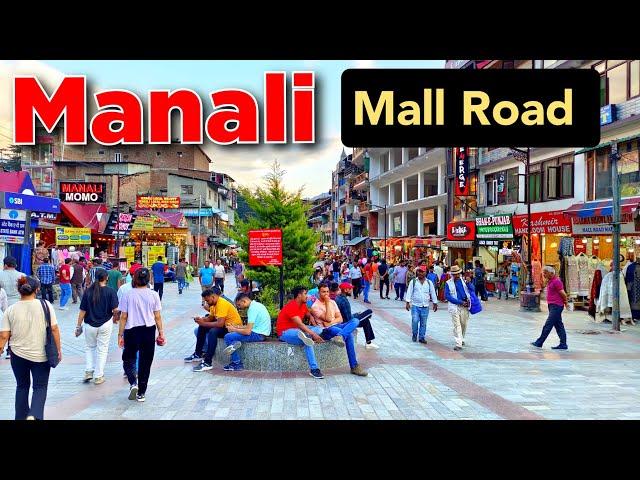 Manali Mall Road | Evening View of Manali Mall Road | Manali Shopping Market | Manali Tourist Places