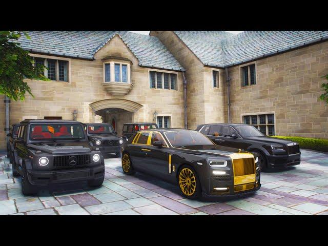 Rolls-Royce Phantom GOLD | MAFIA GANG WAR & CONVOY | GTA 5