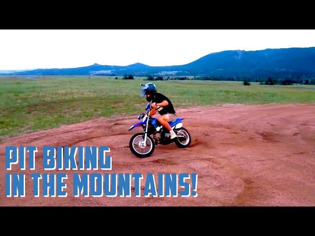 Riding Pit Bike In The Mountains