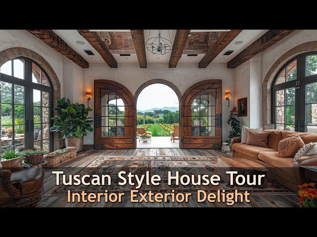 Tuscan Style Home Tour: Interior and Exterior Showcase