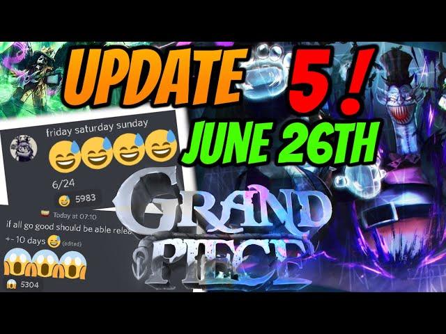 [GPO] Update 5 *OFFICIAL Release DATE ! Thank GOD 