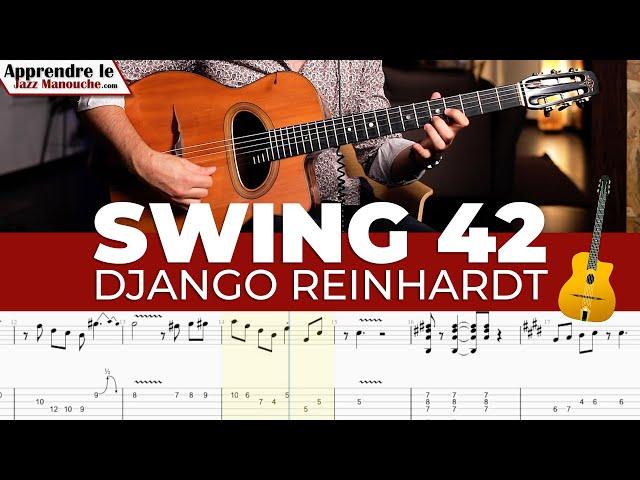 Swing 42 Django Reinhardt - Solo et tablature (Gyspy jazz free tab)