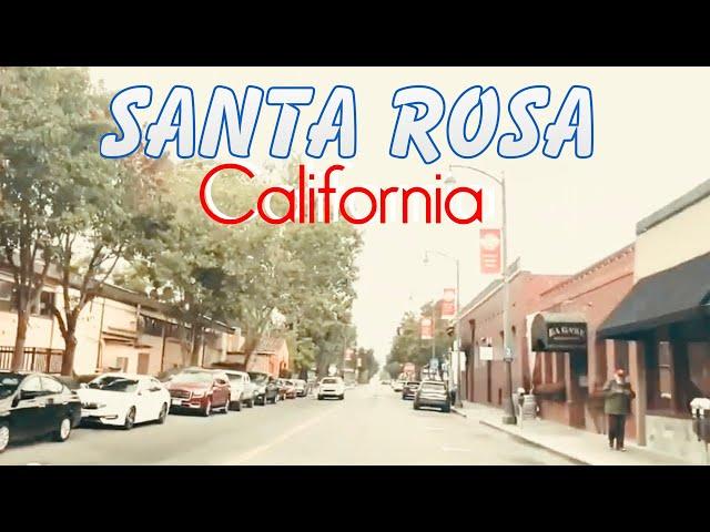 Driving Around Town, Santa Rosa, California