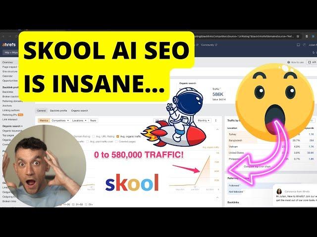 Skool AI SEO: 0 to 580,000 Traffic with Skool (FREE!) 