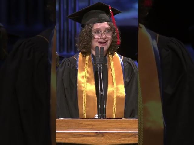Alllison Boyd presents student response at Spring 2025 Commencement (short) – Purdue Polytechnic