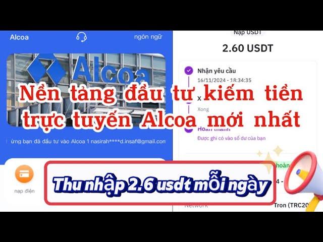 Kiếm Tiền Online - Nền Tảng Khai Thác Usdt Mới Nhất, Thu Nhập 2.6 Usdt Mỗi Ngày