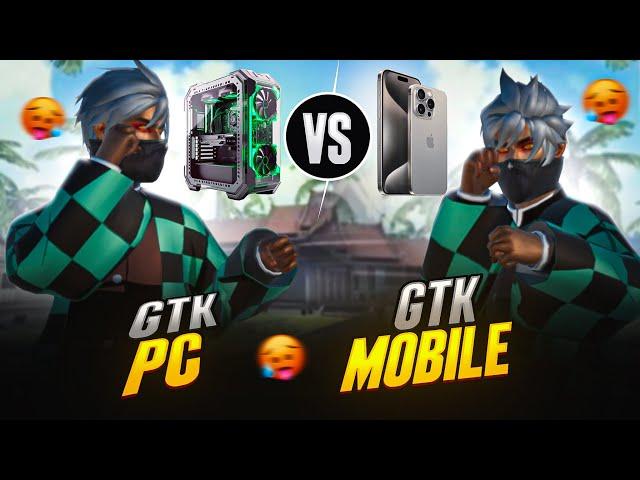 GTK111 Mobile Vs GTK111 Pc | Clash Of Jods   Garena Free Fire