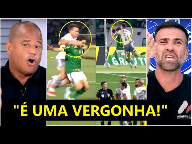 "É UM ESCÂNDALO! UMA VERGONHA! Esse PÊNALTI para o Palmeiras..." Arbitragem REVOLTA contra o Galo!