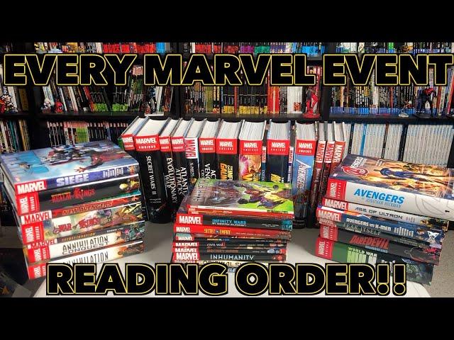 A comprehensive look at the reading order of EVERY Marvel Crossover Event!