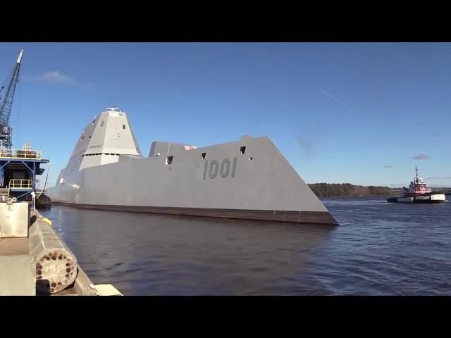 Destroyer Michael Monsoor (DDG 1001) sea trials - BIW