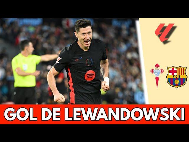 LEWANDOWSKI consigue el de la calma: Barcelona ya gana 2-0 al Celta de Vigo | La Liga