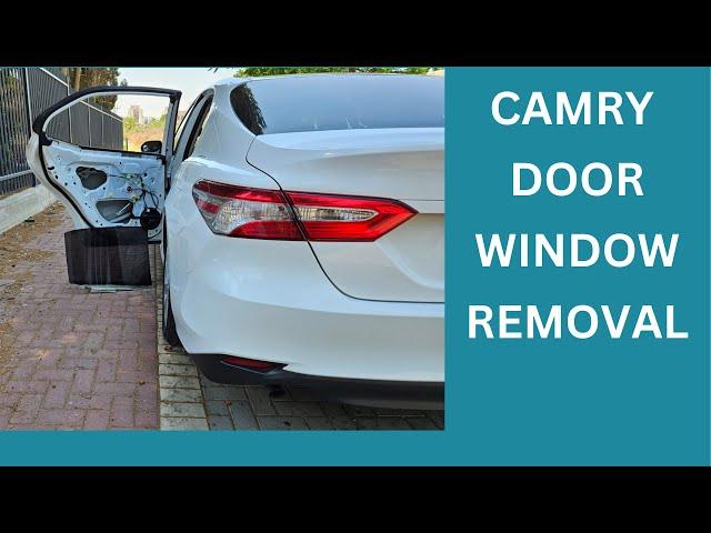 Camry 2018 Rear Door Window Removal