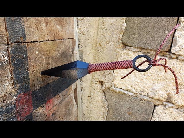 Making Kunai Knife Out Of Old Leaf Spring