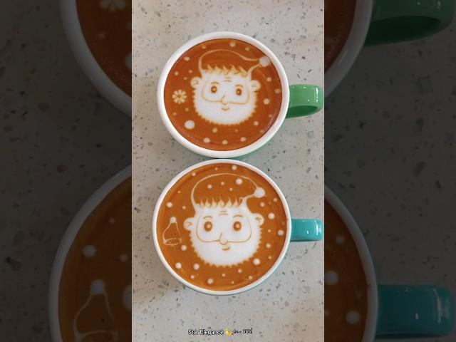 أجمل تزين وجه القهوة بالفنجان 