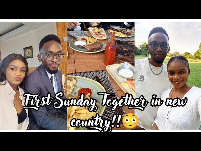 TRAVEL️️ VLOGMAS 1ST SUNDAY TOGETHER IN NEW COUNTRY  // Dinner // Meet our friends