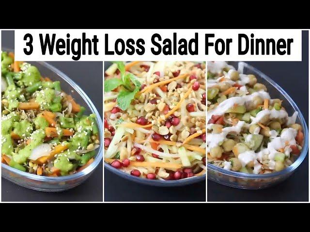 3 Healthy Weight Loss Salad Recipes For Dinner